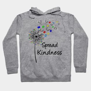 Autism Awareness Spread Kindness Dandelion Puzzle Hoodie